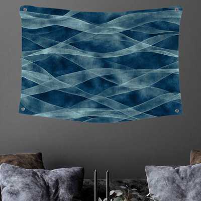 Tapisserie abstraite «Waves» - Art mural
