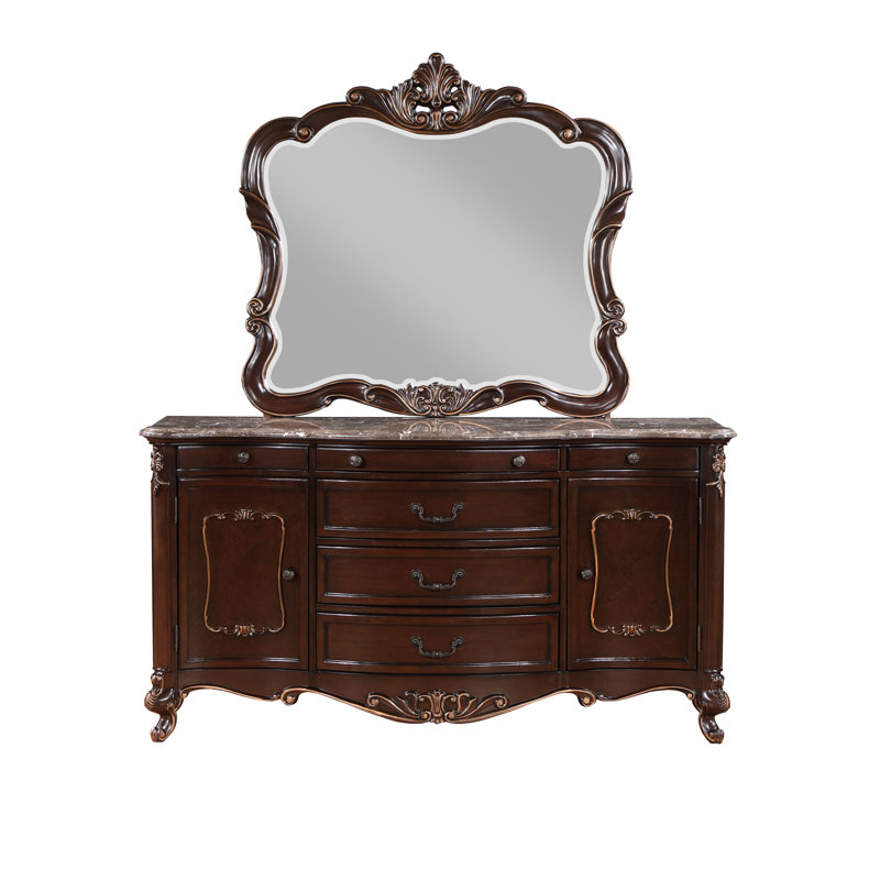 Commode 7 tiroirs avec miroir Constantine
