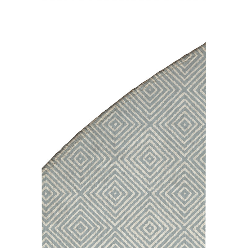 Ikat Spray Non-Slip Outdoor Rug, Round 5'
