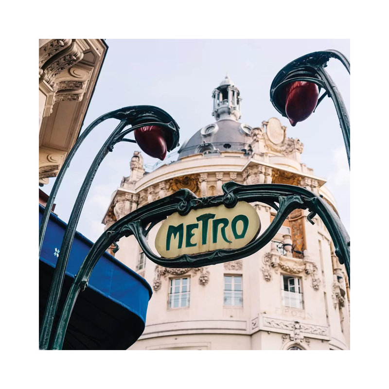 Paris Metro VI by Bethany Young - Print on Canvas, Wrapped Canvas, 45.72cm H x 45.72cm W x 3.81cm D