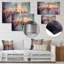 Lustre impressionniste splendeur pointillisme - lustre mural en métal-1858832418