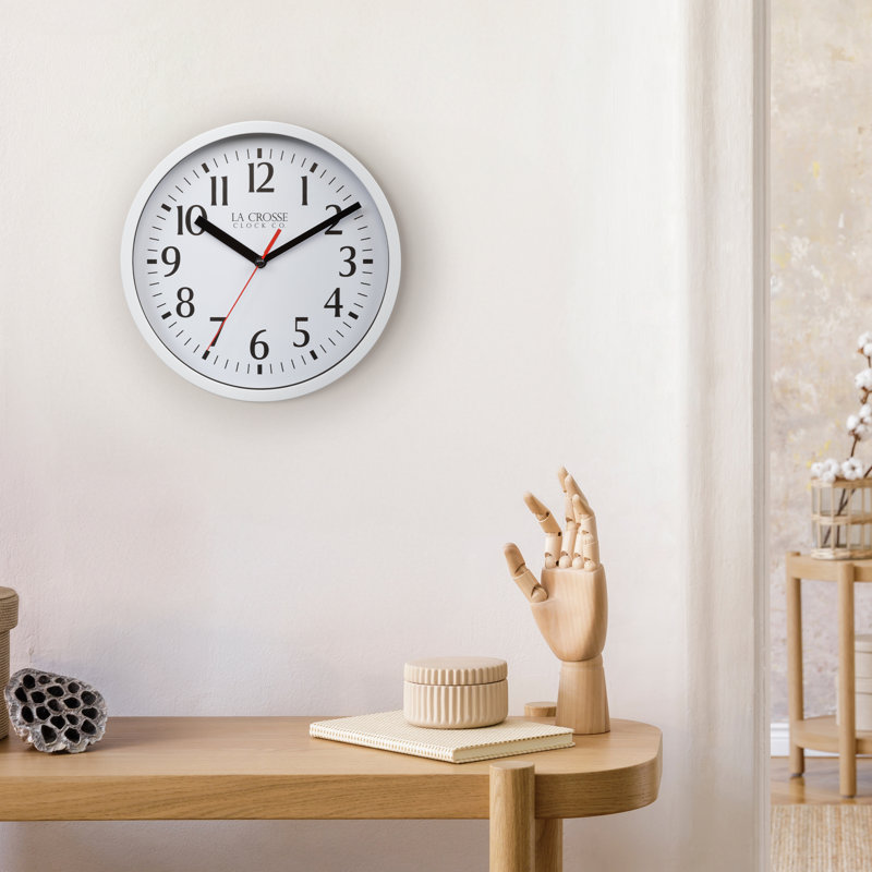 Horloge murale analogique La Crosse, Blanc