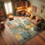 Machine Printed 177cm X 122cm Area Rug
