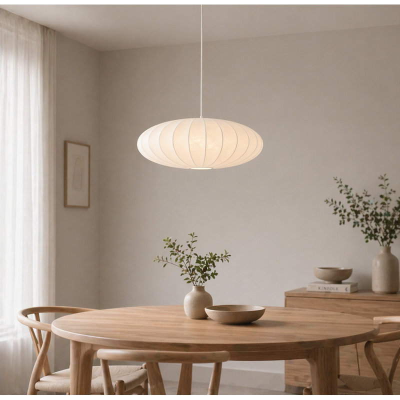 Luminaire suspendu en forme de soucoupe plissée Everdream Craft