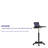 Robertson Eve Sit to Stand Height Adjustable Mobile Laptop Desk/Speaker's Lectern