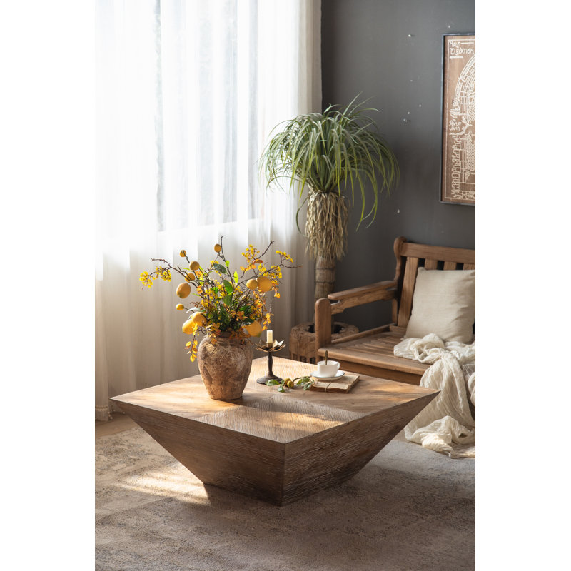 Manhattan Table basse carrée en bois naturel