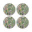 Sabi Jungle Beige Vegan Leather Round Coasters-1204487312