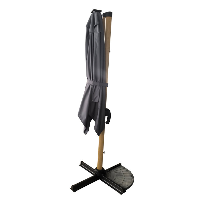 Camora 250cm Lighted Cantilever Parasol, Grey