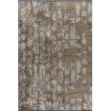Rapture Abstract Flatweave Gray/Mink Brown Area Rug