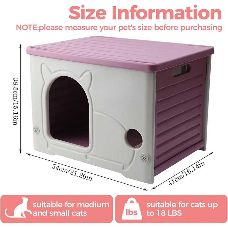Waterproof Indoor Outdoor Cat House