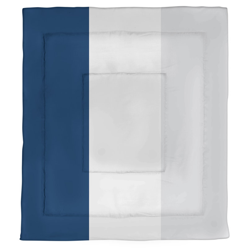 Baltimore Baseball Single Reversible Comforter, Twin XL Comforter, Navy/White/Gray