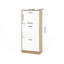 Armoire à chaussures avec 3 tiroirs rabattables, rangement autoportant pour le vestibule, étagère à chaussures étroite-1683740525