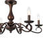 Lustre classique / traditionnel à 6 lumières à intensité variable