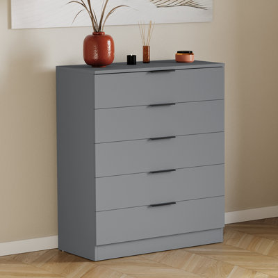 Tanishi 5 Drawer Chest Of Drawers Modern Storage Solution For Bedroom Nursery Home Office Living Room