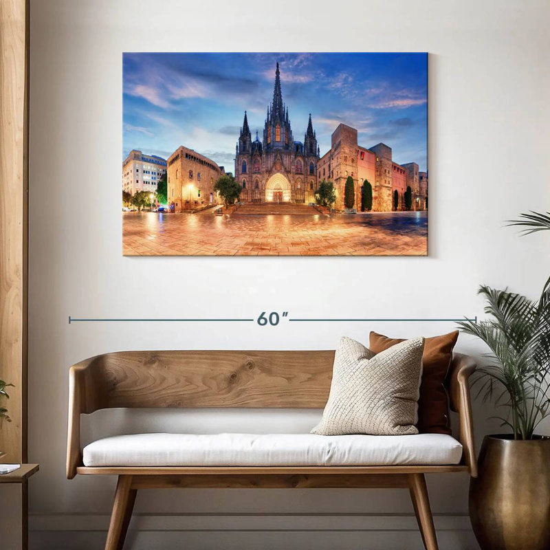 Cathédrale Kavia de Barcelone, H 30 po x l 45 po