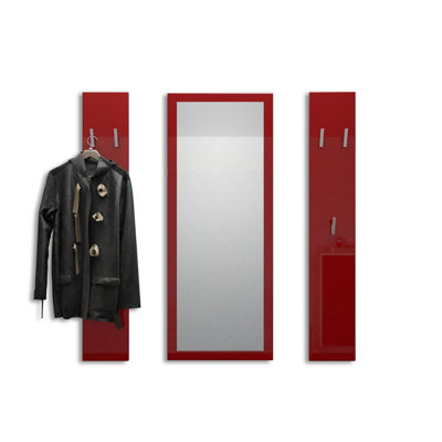 McCowan 3 pcs. Wardrobe set with mirror