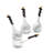 White Stoneware Spoons.
