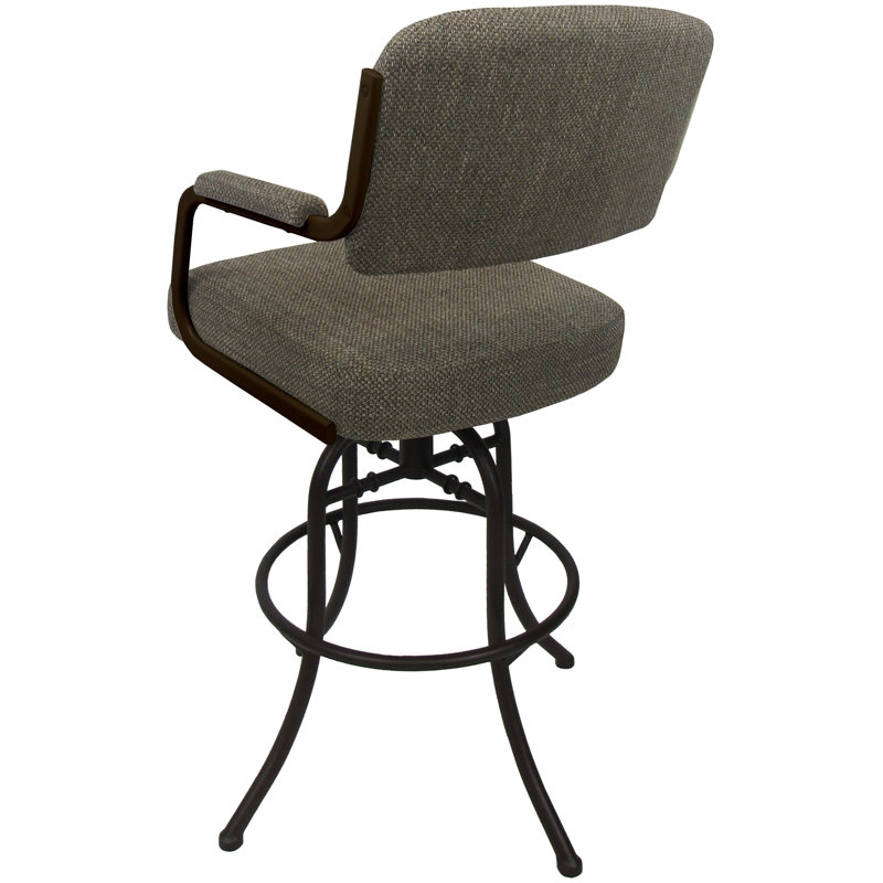 Tabouret de bar pivotant 30 po Jomiah, Brun, Brun clair