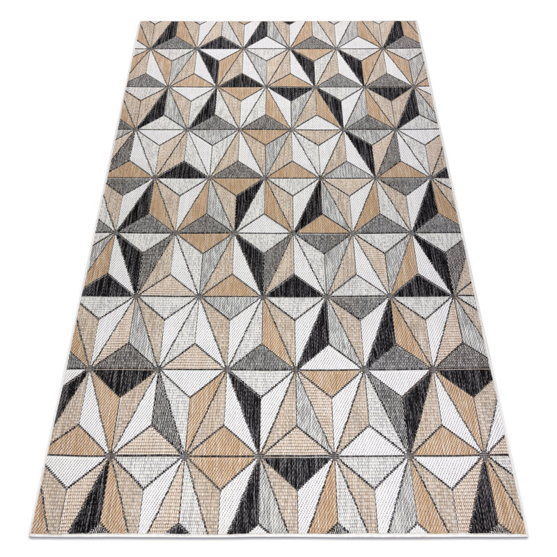 Toeterville Geometric Indoor / Outdoor Area Rug, Rectangle 120 x 170cm