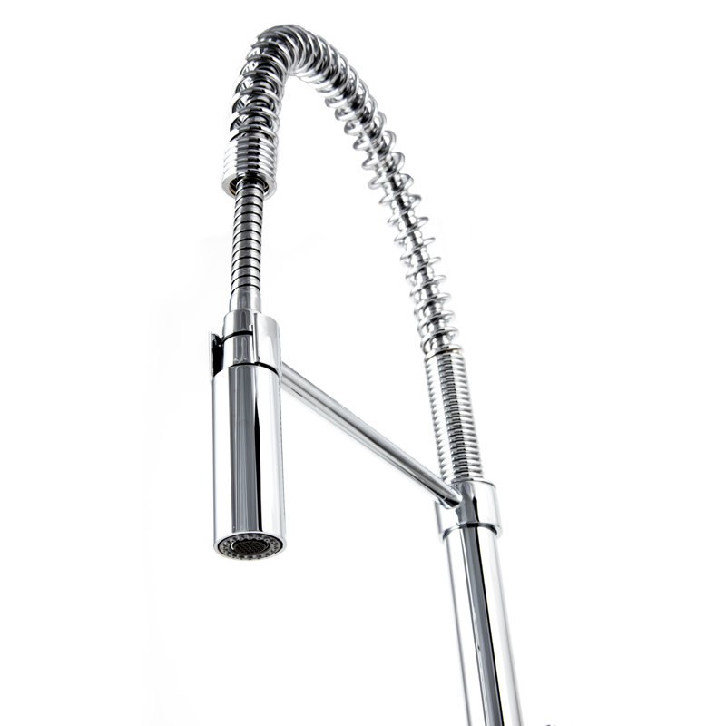 Sierra Pull Down Single Handle Kitchen Faucet with Side Spray and Accessories, Chrome