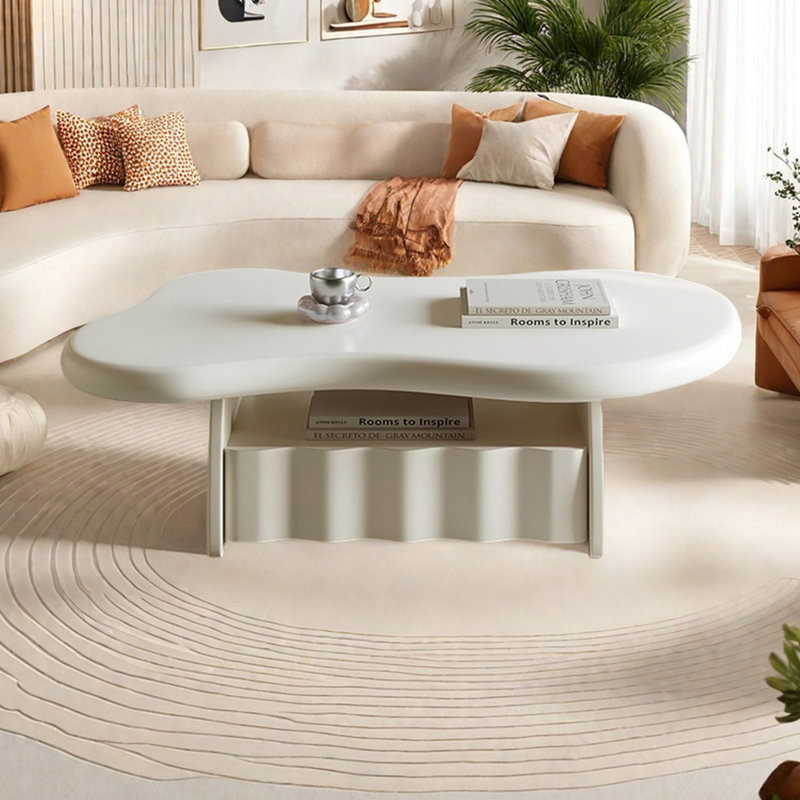 Table à thé crème