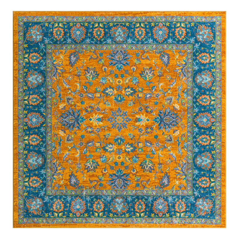 Tapis décoratif, Carré 7 pi 10 po