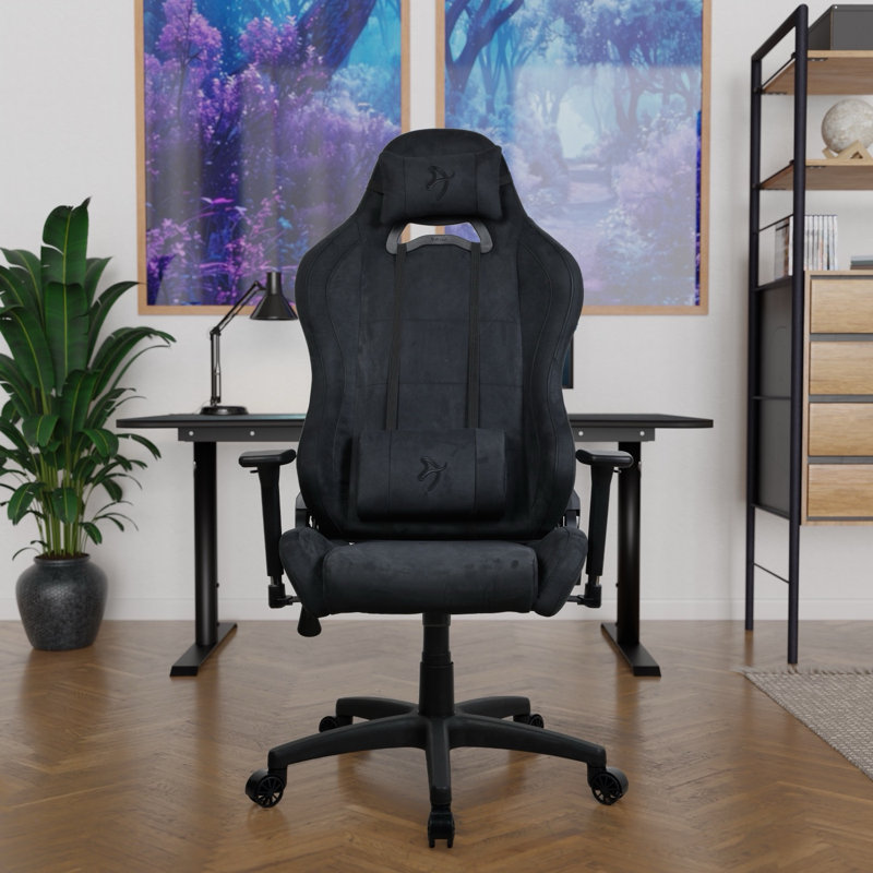 Arozzi Torretta SoftPU Office & Gaming Chair- Pure Black, Black