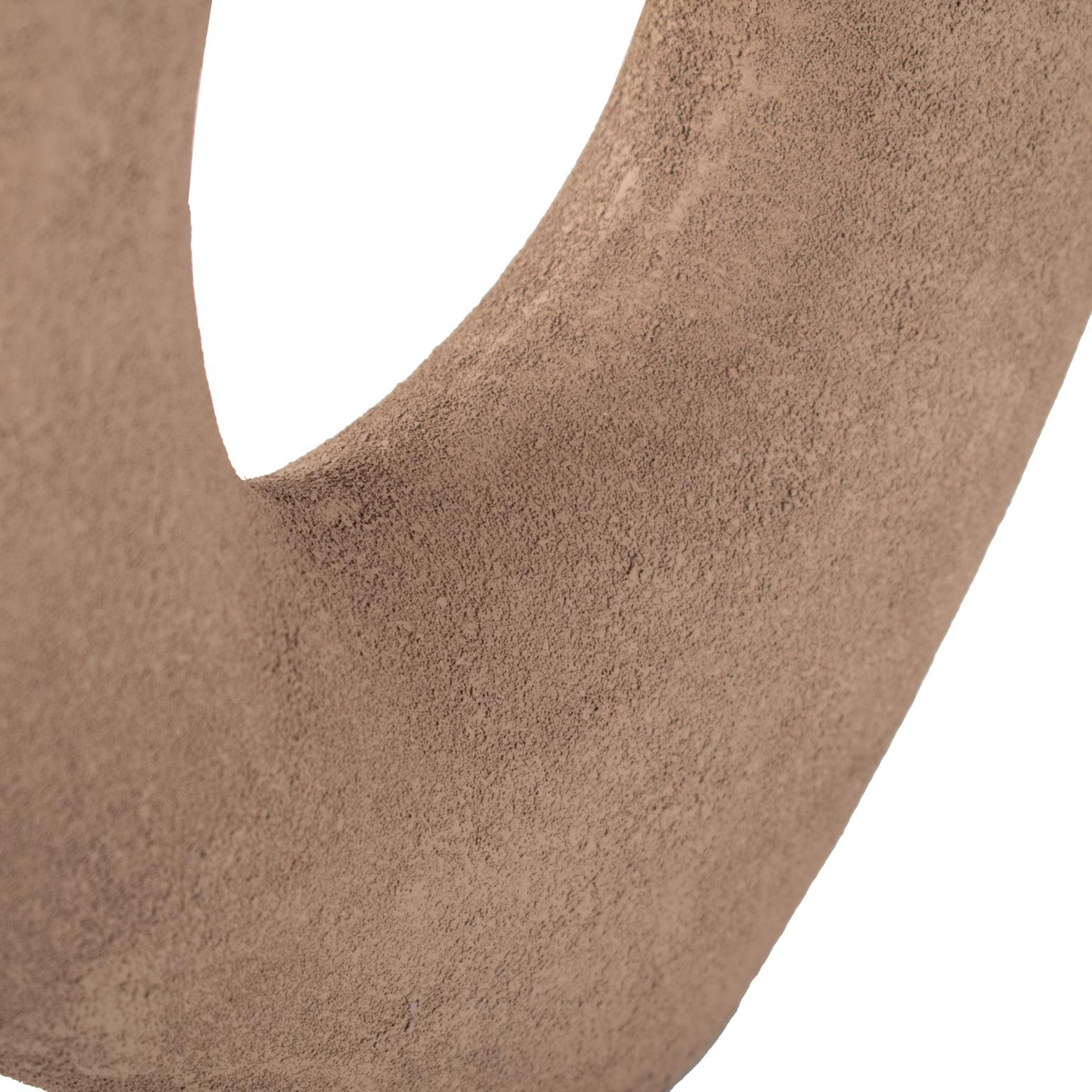 Saar Abstract Desert Sand Vase, Brown