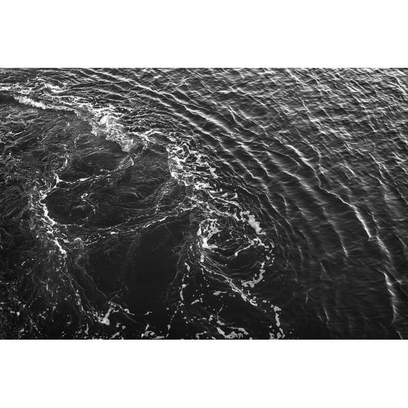 Wave Pattern Print, Black Framed, 28.5" H x 40" W