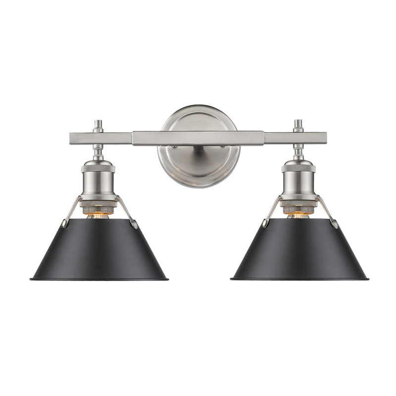 Luminaire à 3 lumières Felda, Noir mat, Étain