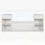 Banc de rangement pour hall d'entrée avec coussin, compartiments, tiroirs et tablettes ouvertes-2135647250