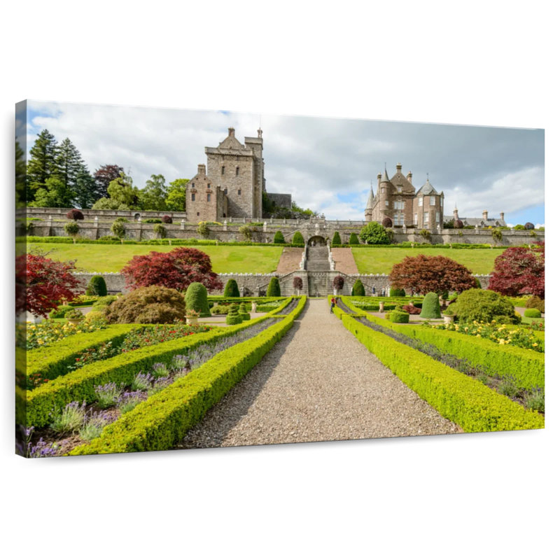 Jardins du château de Drummond, H 26 po x l 39 po