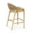 Kendari Blonde Rope-Backed & Upholstered Bar Stool