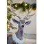 Cerf assis en mousse de velours