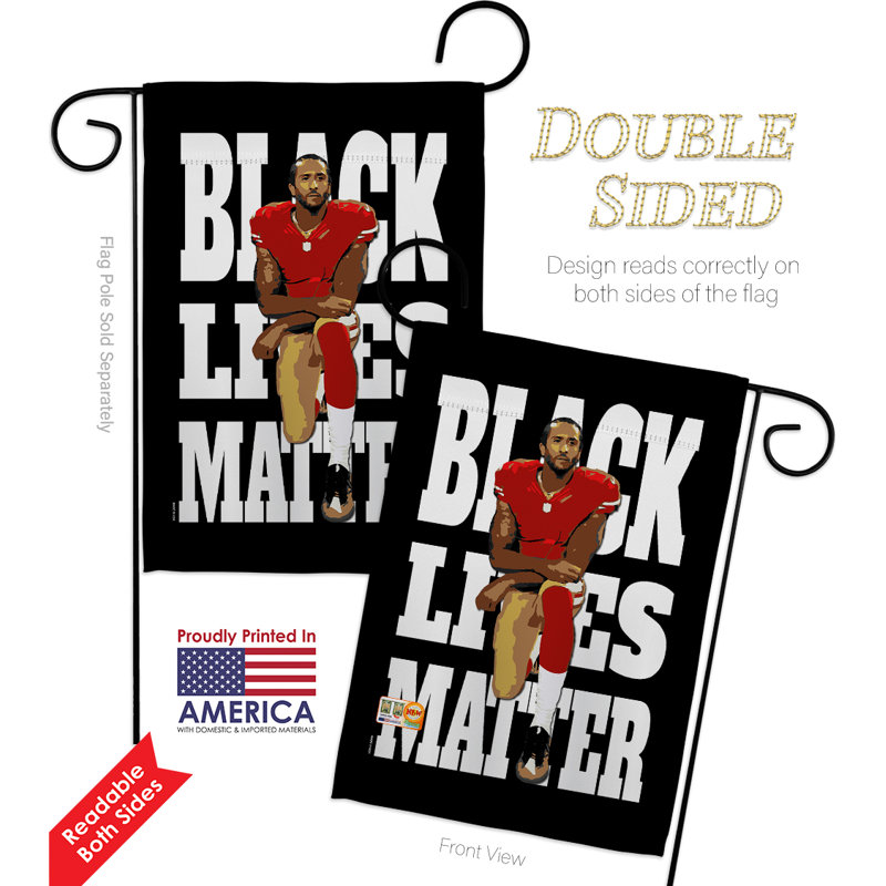 Ensemble de drapeau à 2 côtés en polyester 18,5 po x 13 po black lives matter