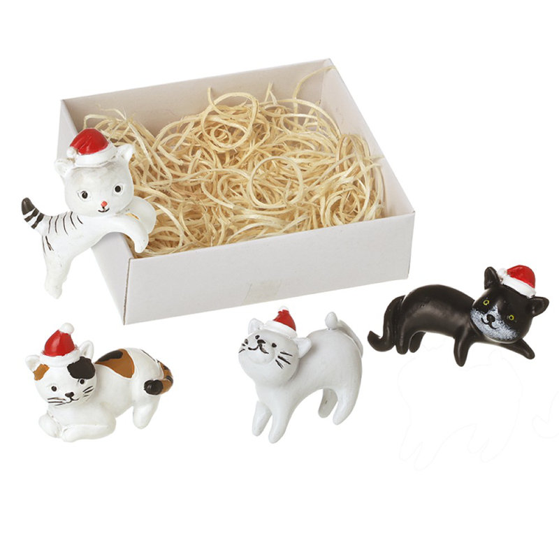 Festive Cat Decoration Set