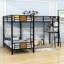 Lit superposé simple au-dessus de simple et simple avec bureau intégré Reisinger