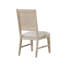Ensemble de 2 chaises d'appoint de salle à manger Rozie, pieds fuselés, bois de peuplier chêne clair