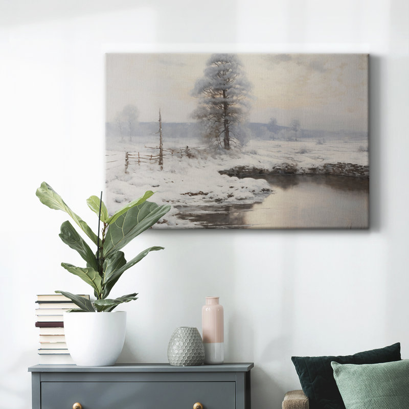 Paysage rétro-xv, H 9 po x l 13 po x P 1,5 po, Toile tendue