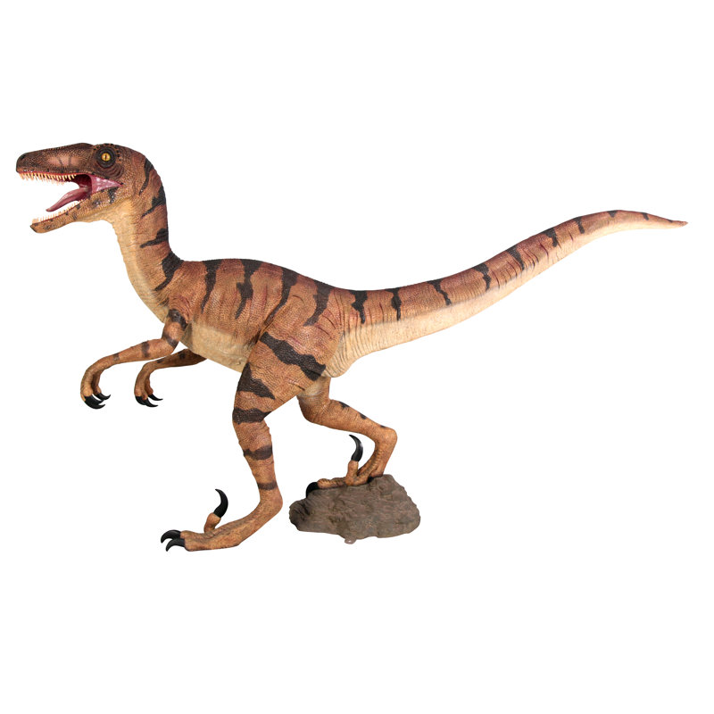 Statue de dinosaure de taille - Vélociraptor, jurassique