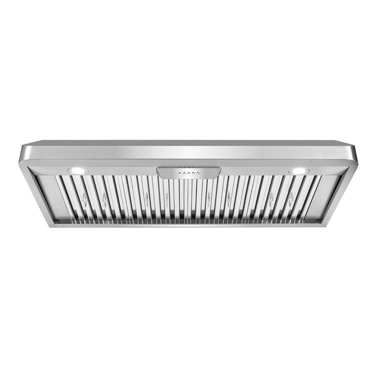 Cosmo 48 in. Haven Collection Ducted Under Cabinet Range Hood, Button Control, Permanent Filters, LED Lights, Stainless Steel