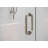 Albedo 26.5 in. x 78 in. Fully Frameless Hinge Shower Door-110582255