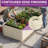 Galvanized Raised Garden Bed With Gloves-2022981677-2022981673