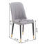 Chaises de salle à manger rembourrées modernes avec coussins épais et structure robuste, ensemble de 2