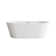 67 Inch Bathtub in Glossy White with Trim