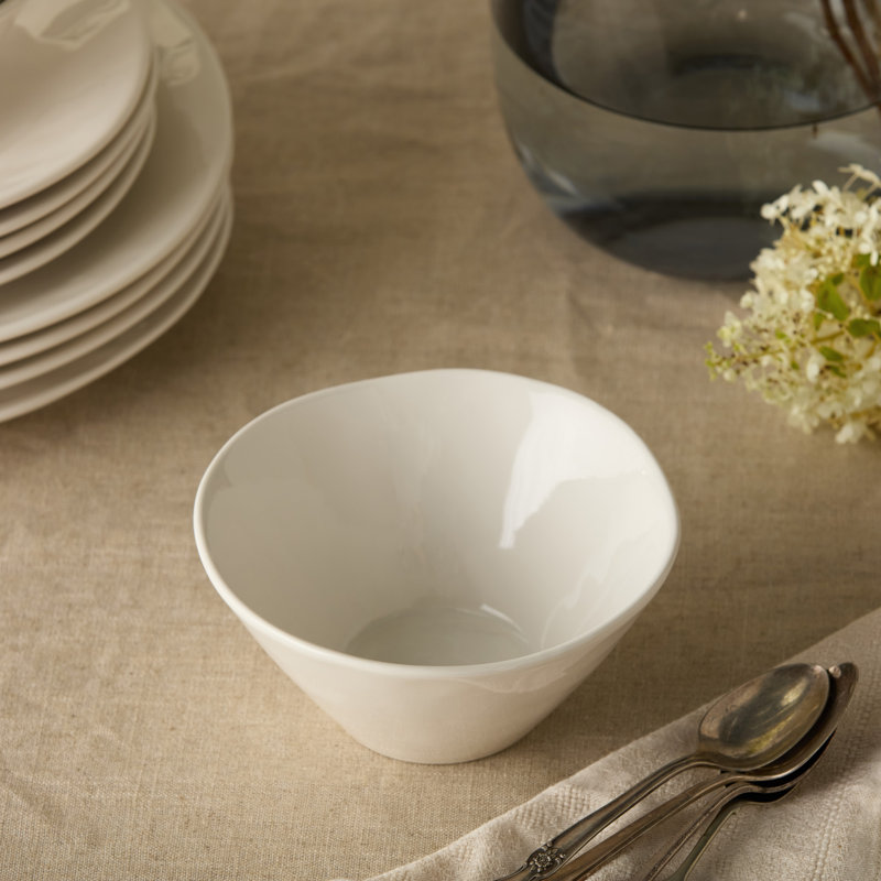 Ensemble de 4 bols à crème glacée Linen Stoneware