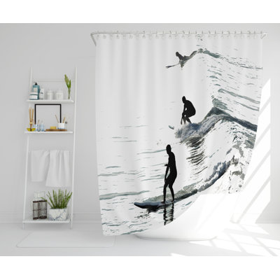 Tia Polyester Shower Curtain Set