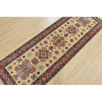 One-of-a-Kind 2’8” X 7’7” Runner Wool Area Rug in Beige