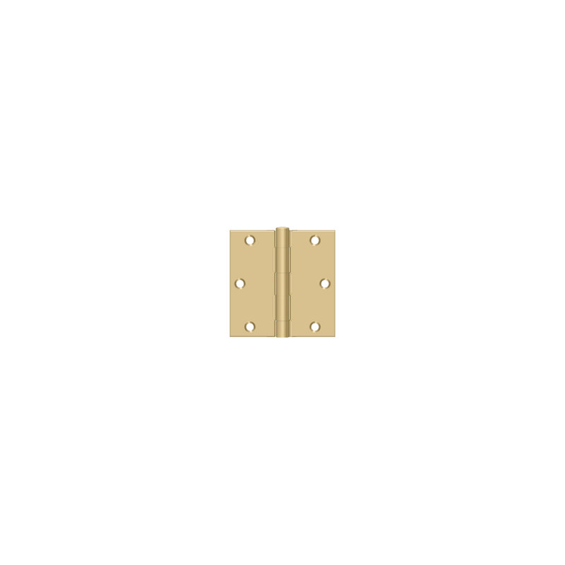 Steel Hinge, Brushed Brass