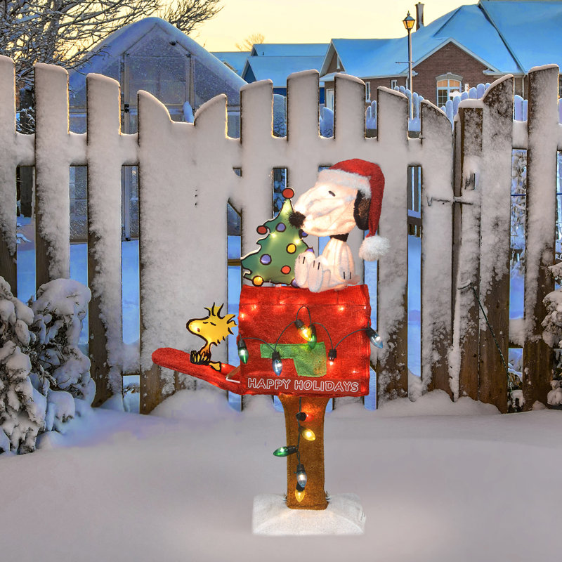 Présentoir lumineux pour boîte aux lettres Flem Snoopy